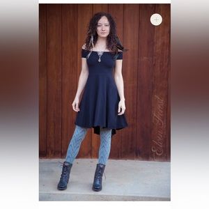 Elven Forest Fairy Tail Feather Dress